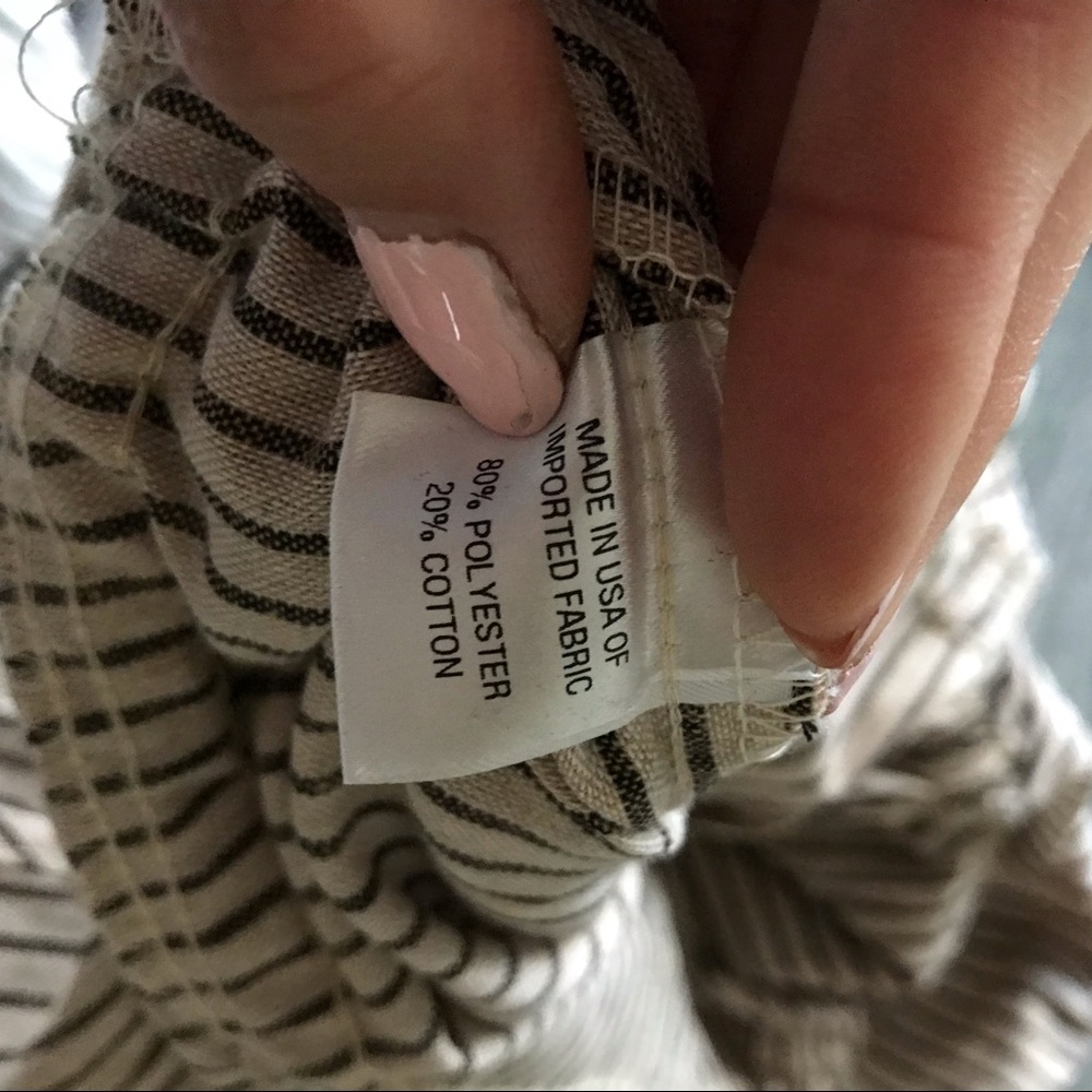 NWT Anthropologie Drew Tan Brown Striped Jumpsuit - Picture 4 of 7